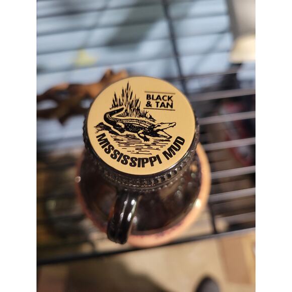 Vintage Beer Bottle "Mississippi Mud" Black and Tan ~ 16oz~ EMPTY~ w/Cap - Picture 3 of 4